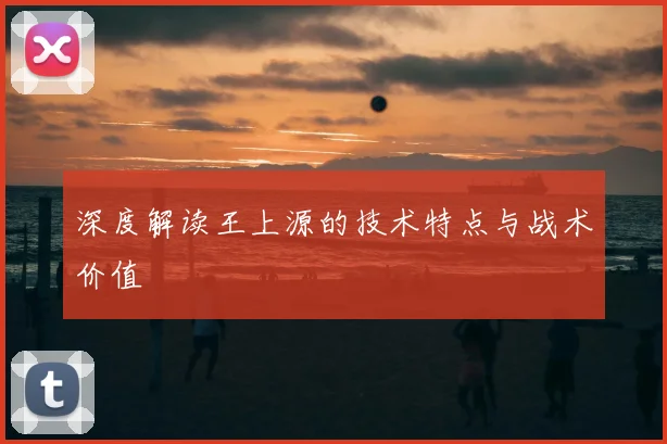 深度解读王上源的技术特点与战术价值